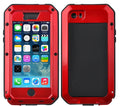 Gorilla Glass Aluminum Metal iPhone 6s Plus Case (Red) Heavy Duty Military Grade Shockproof and Scratch Resistant Protection, Rugged Outdoor Travel
