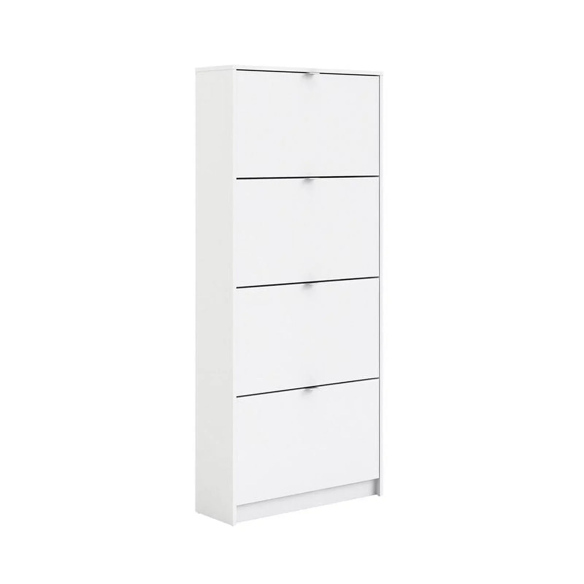 Allora Contemporary 4 Drawer Shoe Cabinet in White