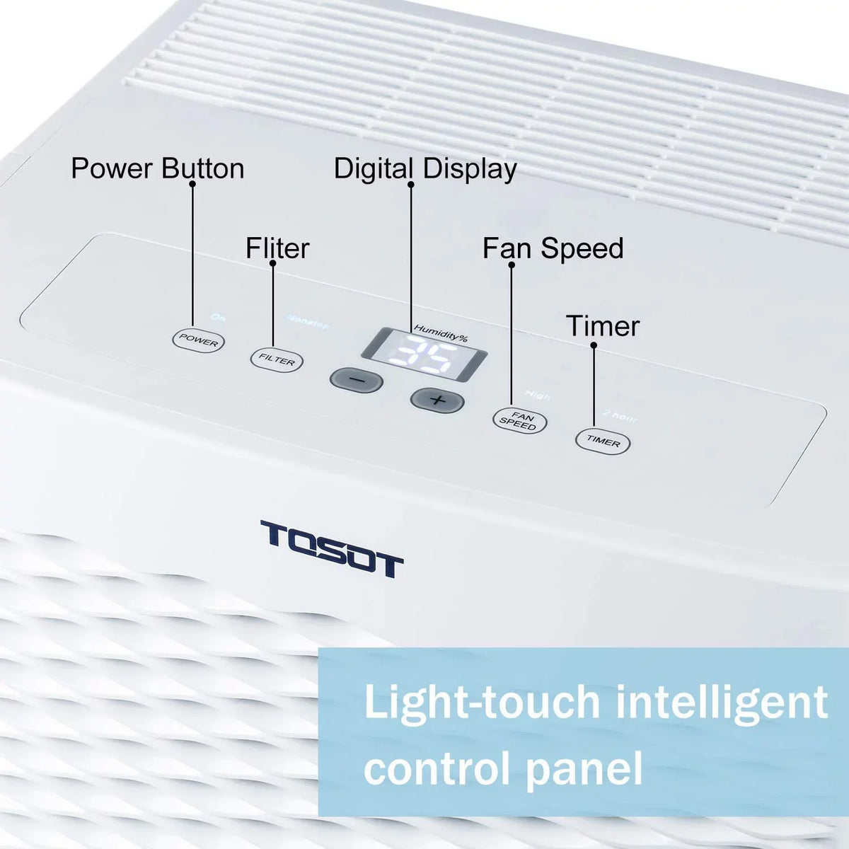 TOSOT 50 Pint 4500 Sq Ft Dehumidifier Energy Star Super Quiet (OPEN BOX) DI66