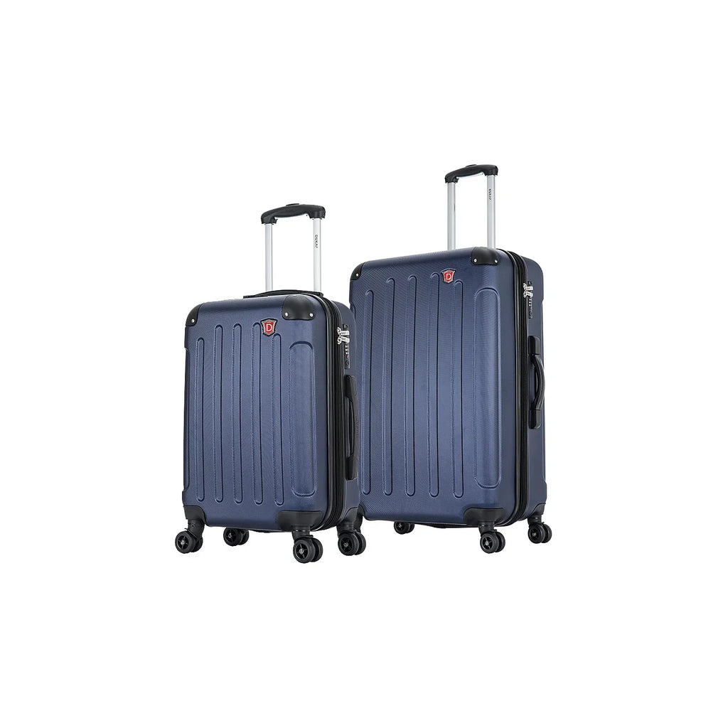 DUKAP Intely 2-Piece Plastic Luggage Set Blue (DKINT0SM-BLU)