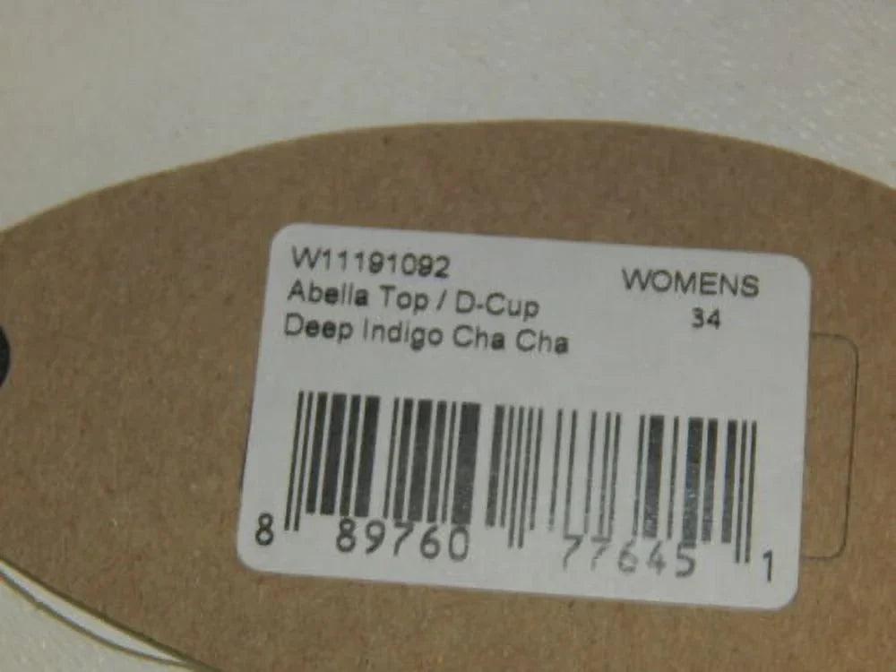 prAna Abella Size Small (S) 34 D-Cup Underwire Bikini Top Deep Indigo Cha Cha