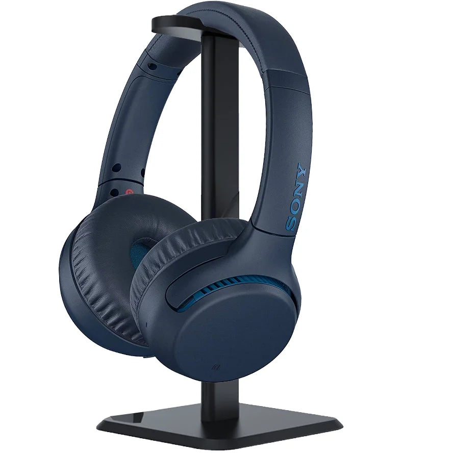 Sony WH-XB700 EXTRA BASS Wireless Headphones - Blue with Deco Gear Audio Bundle