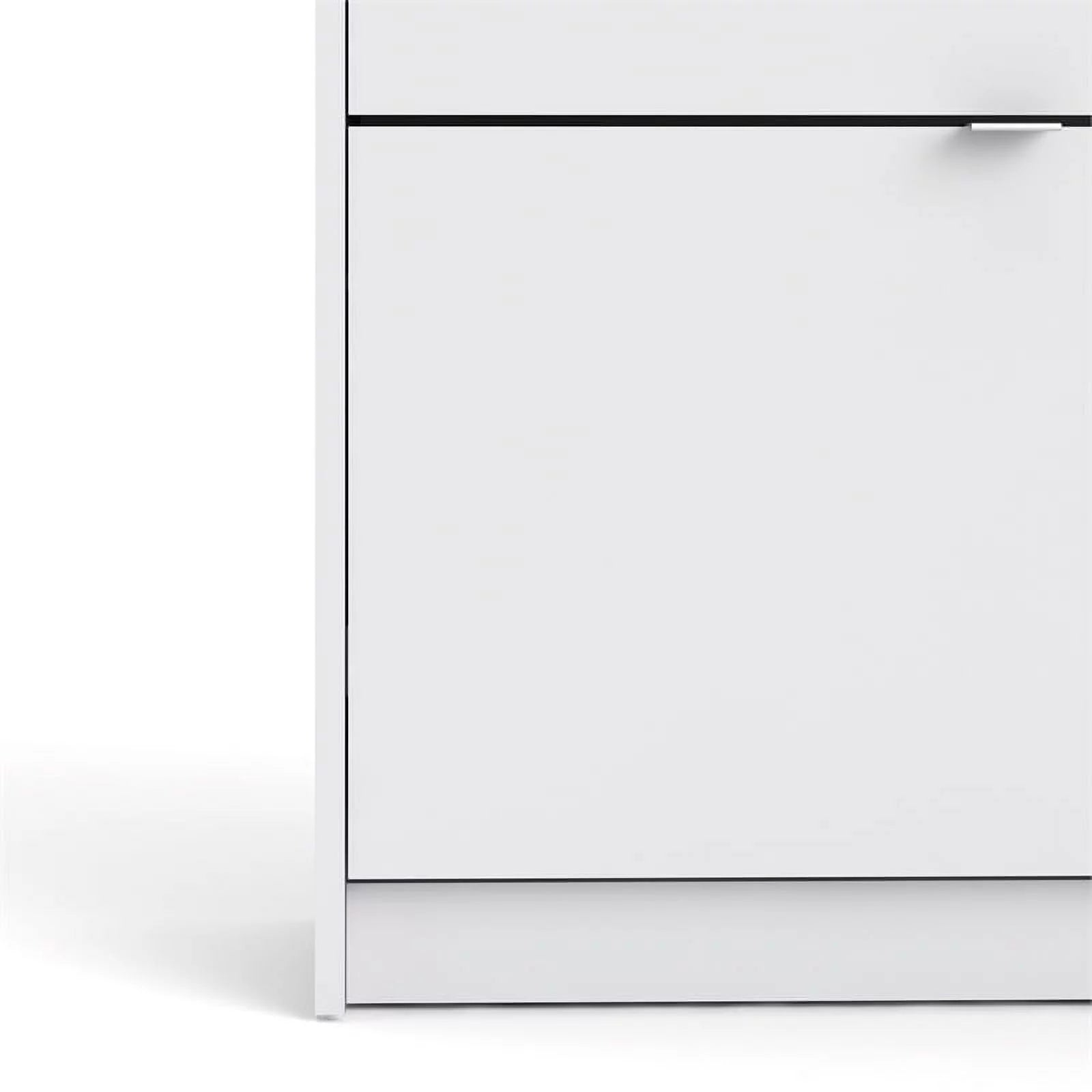 Allora Contemporary 4 Drawer Shoe Cabinet in White