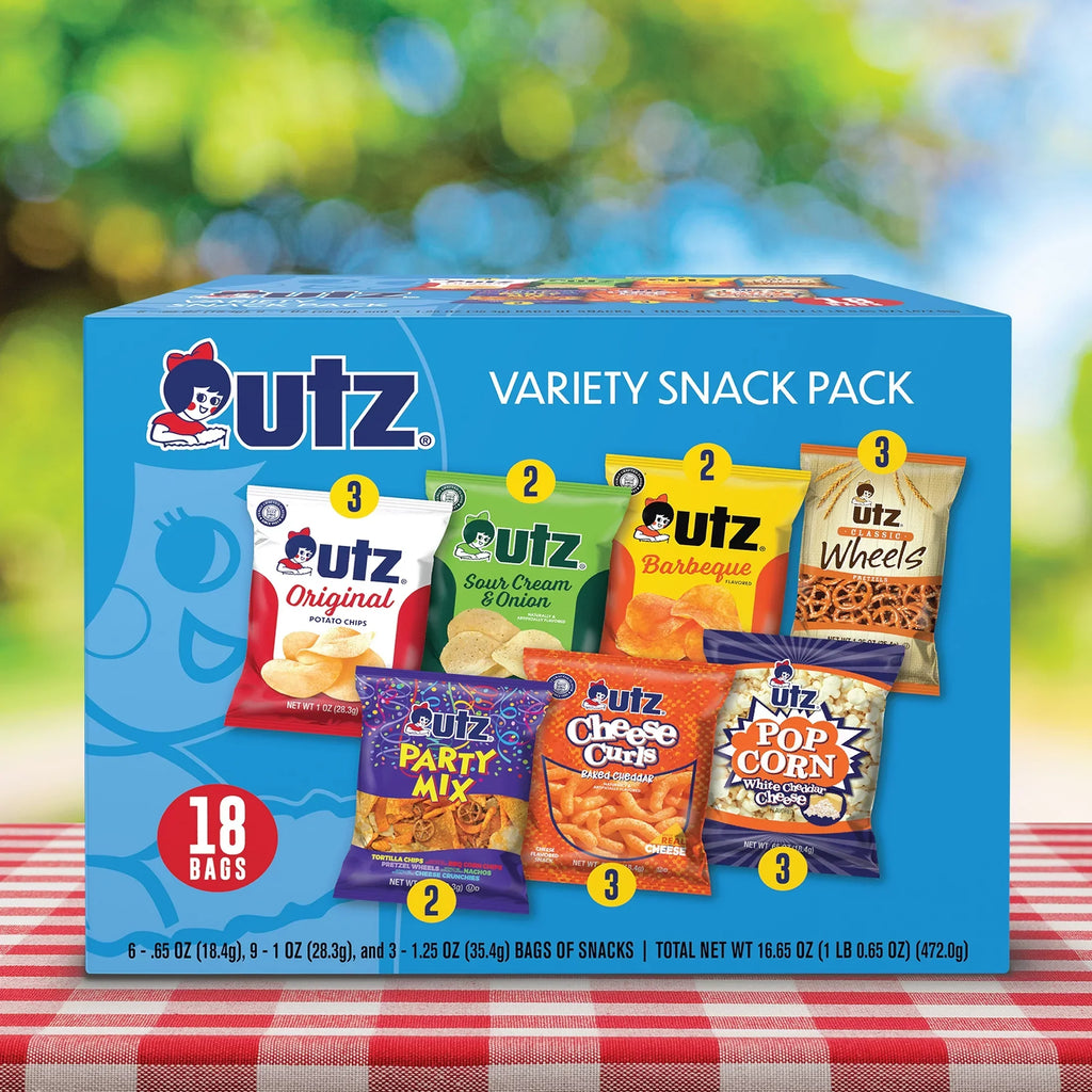 Utz Snack Pack, Variety Pack, 1 oz, 18 Count