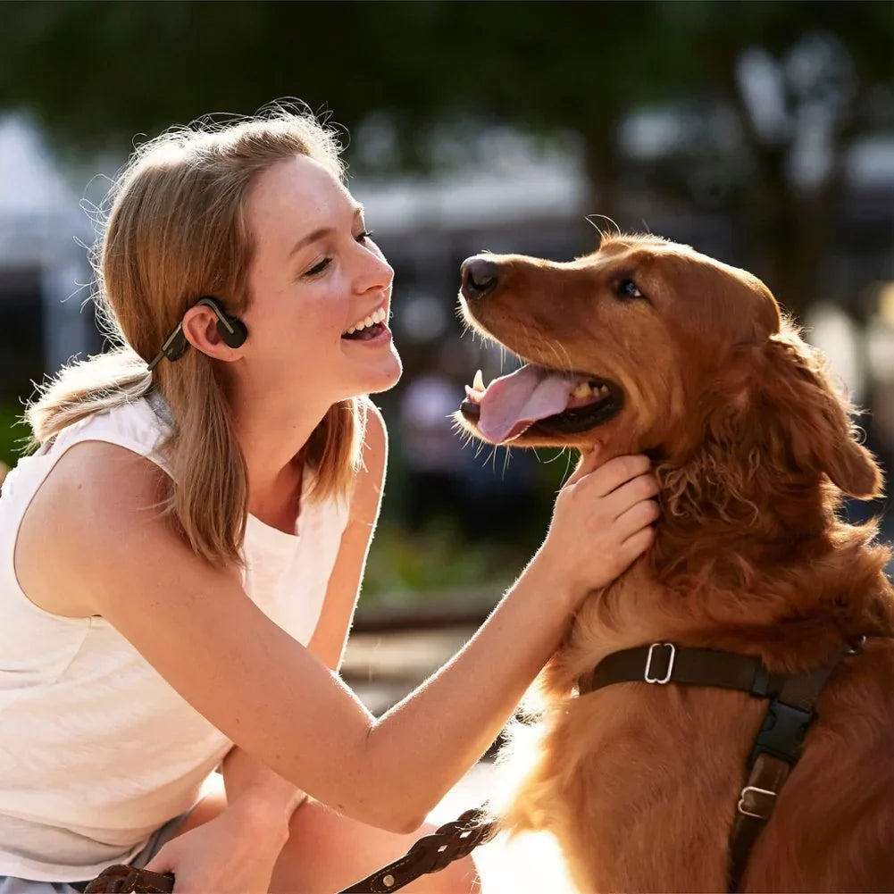 Restored Shokz OpenMove Bone Conduction Open Ear Lifestyle/Sport Headphones - Gray (Refurbished)