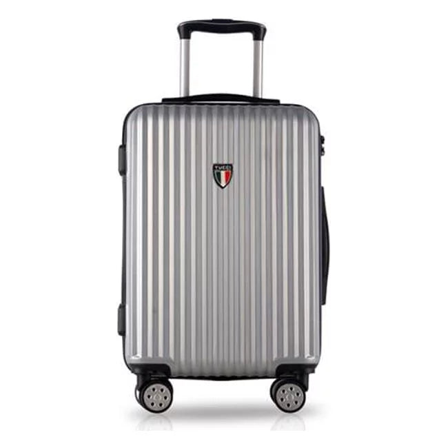 TUCCI T0274-24in-SLV 24 in. Banda T0274 ABS Carry-On Luggage, Silver