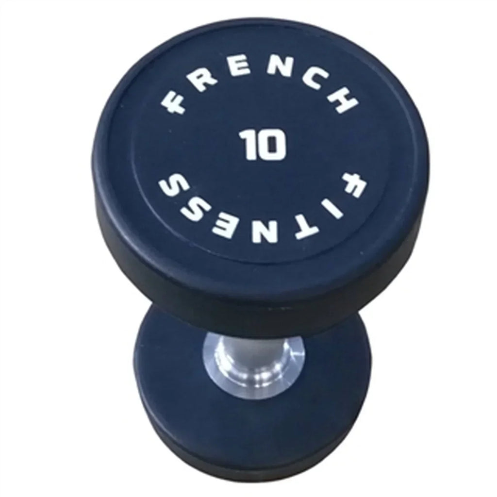 French Fitness Urethane Round Pro Style Dumbbell Set, 5-75 lbs (New)