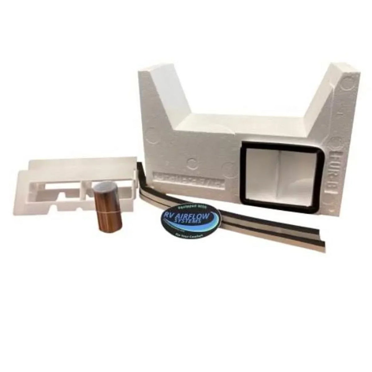 RPI Componenent RVAFFURKIT RV Airflow Distribution Module for Furrion Chill Air Conditioner Diverter, White