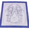 Pre-Owned Hermes HERMES scarf Carre 90 BRIDES de GALA silk navy x white ladies (Good)