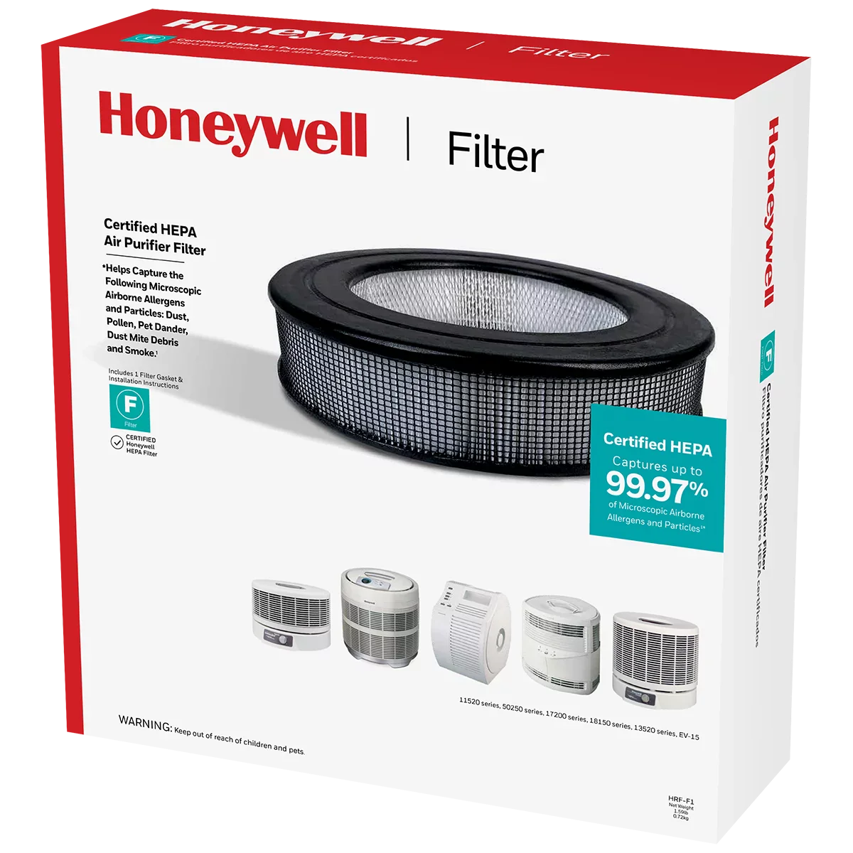 Honeywell Air Purifier Replacement Filter, HRF-F1, F HEPA Filter, 1 Pack