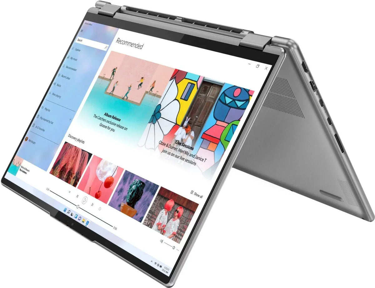 Lenovo - Yoga 7i 16" 2.5K Touch 2-in-1 Laptop - Intel Evo Platform - Core i7-12700H - 32GB Memory - Intel Arc A370M - 1TB SSD - Arctic Grey