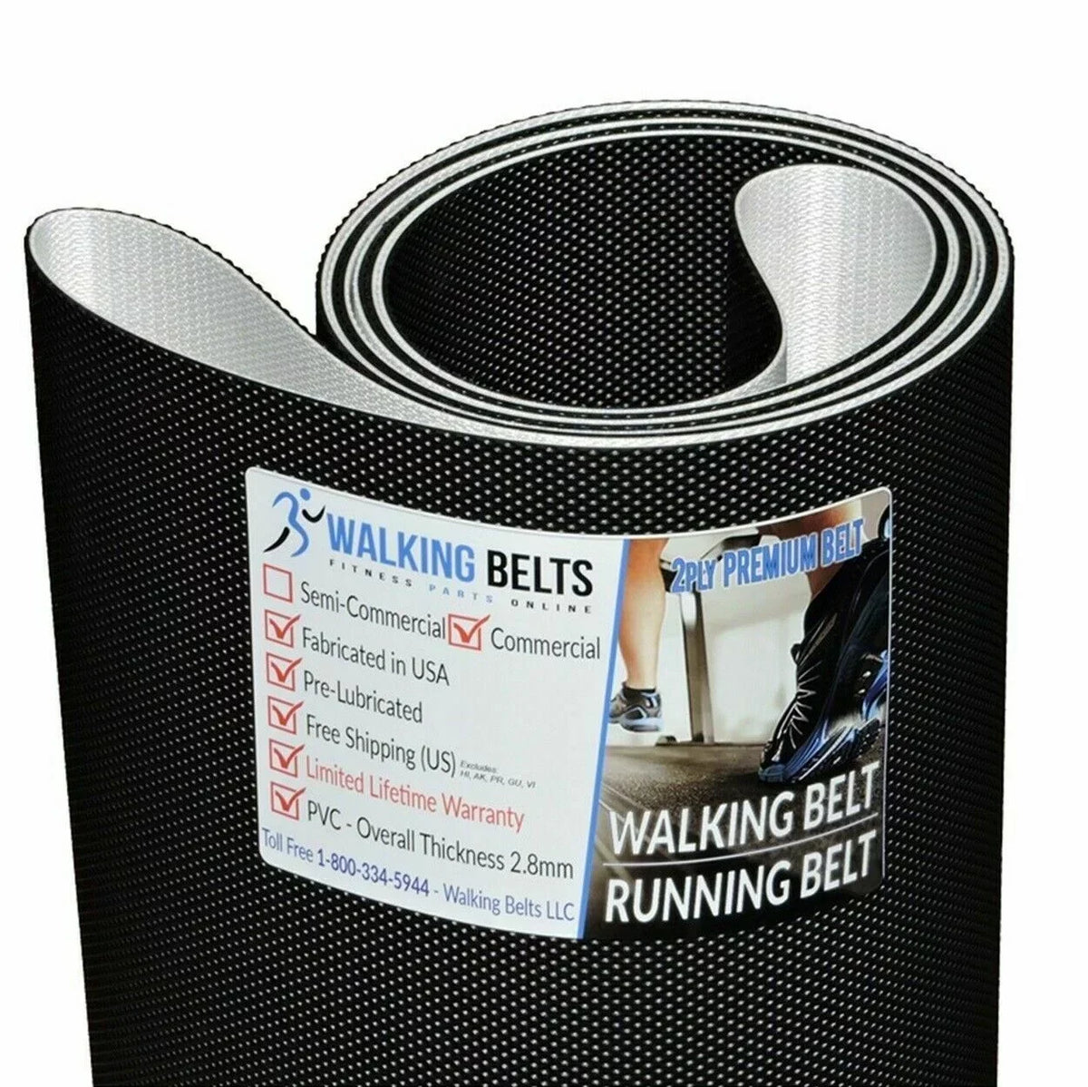 Life Fitness 9000 Treadmill Walking Belt 2ply Premium Serial 344637 - 344672