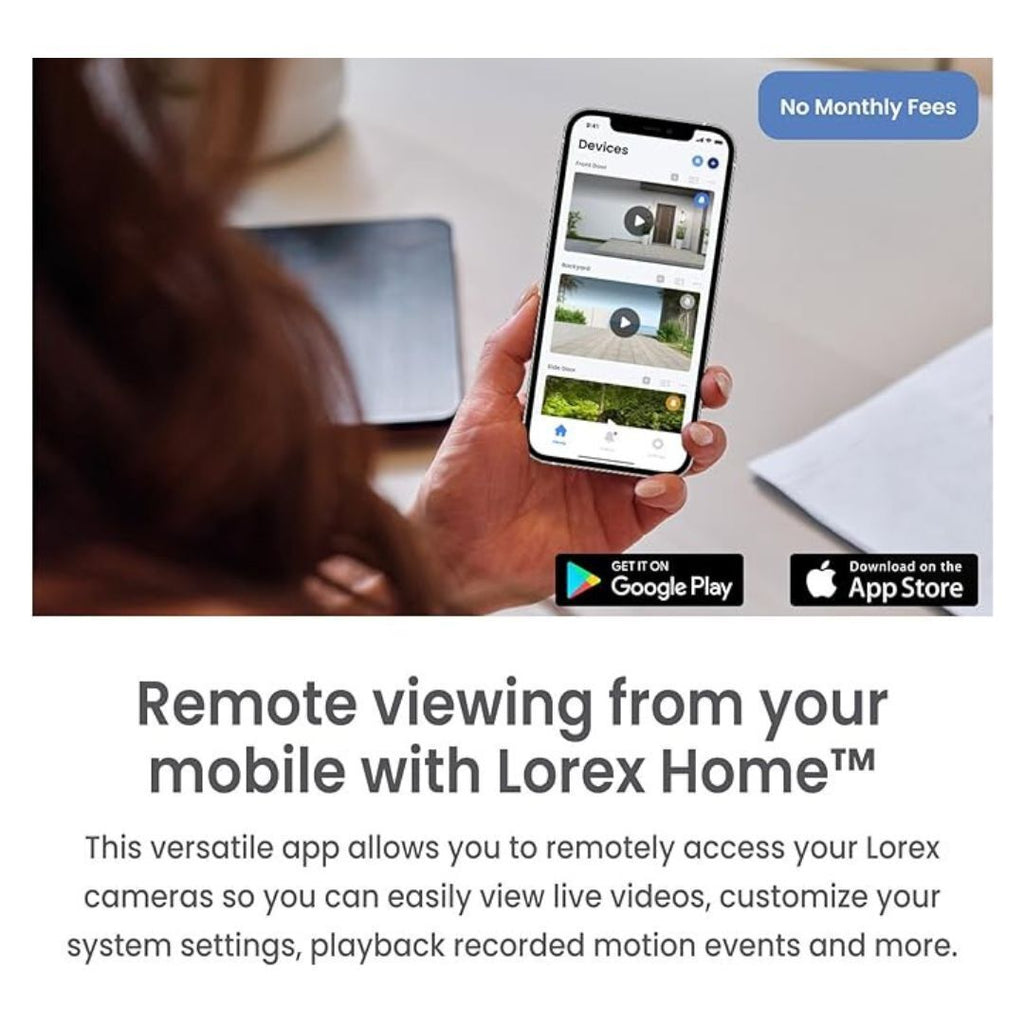 Lorex Fusion 4K 12 Camera Capable 8 Wired and 4 Wi-Fi 2TB DVR with Smart Motion Detection, Active Deterrence, and Smart Home Compatibility