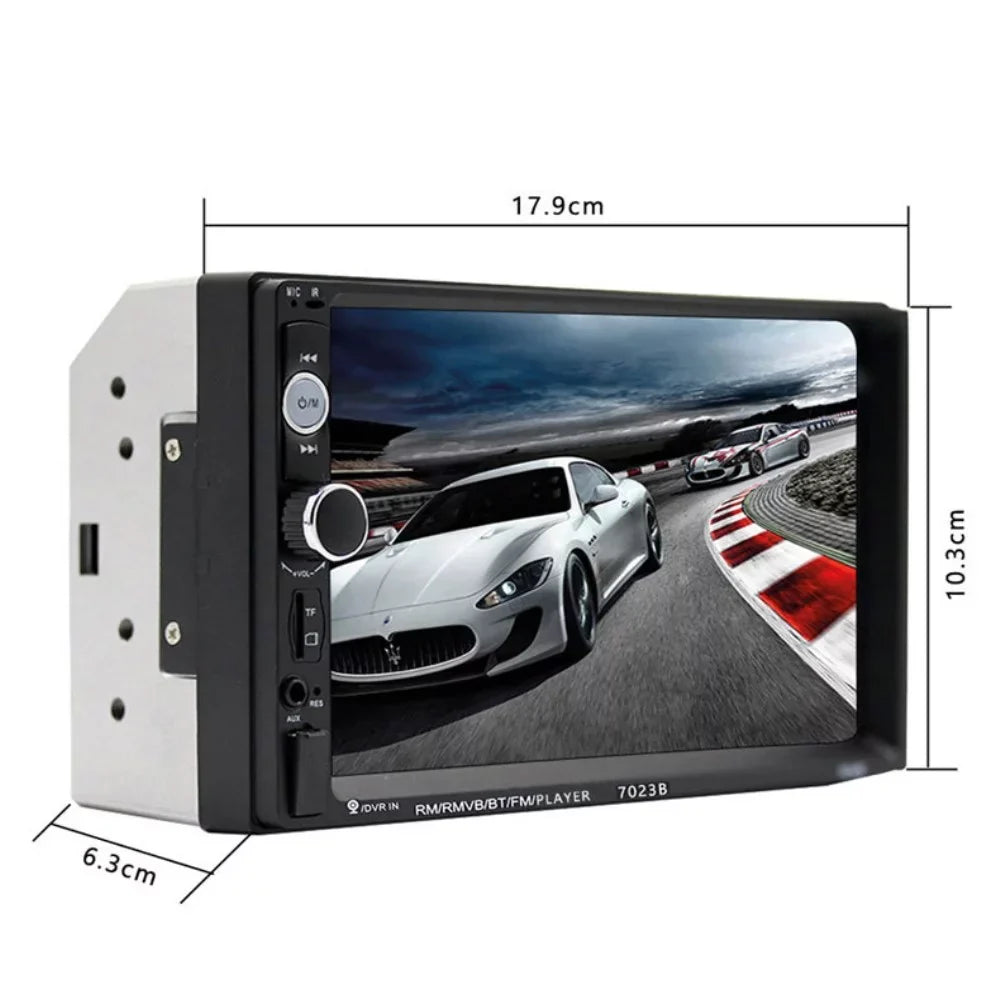 Tukinala Car Stereo Compatible with Apple Carplay and Android Auto, 7 Inch Double Din Car Stereo with Bluetooth, Touch Screen Car Radios MP5 Player with A/V Input, Backup Camera, Mirror Link