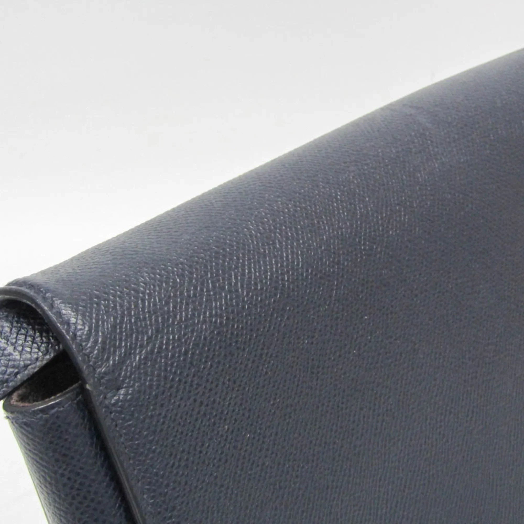Pre-Owned Salvatore Ferragamo Vara AU-21 0011 Women's Leather Shoulder Bag Navy (Good)