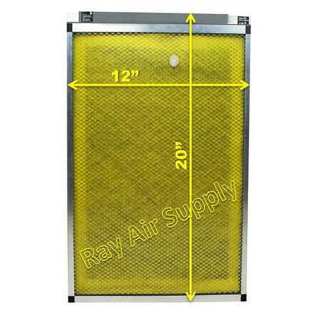 RAYAIR SUPPLY 12x20 Replacement Filter Pads Compatible with MicroPower Guard Air Cleaner (3 Pack)