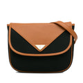 Pre-Owned Authenticated YSL Crossbody Bag Coated Canvas Fabric Black Unisex (Like New)