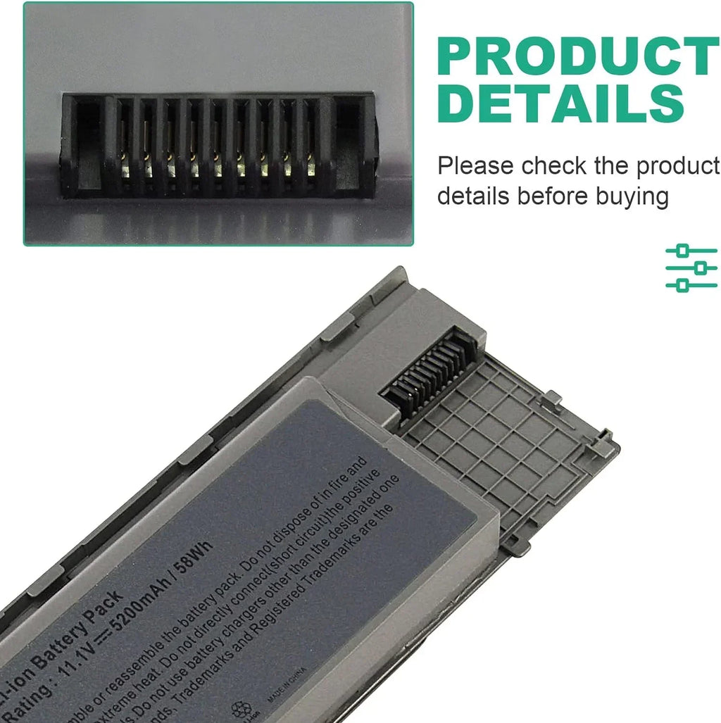 Fancy Buying Laptop y for Dell Latitude D620 D630 D630C D630N D631 D640 PC764, JD634, 312-0383, 451-10298 P/N's: