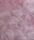 Faux Fake CURLY Yak FUR 3.5" LONG Pile Japanese Fire Retardant Yarn 2.3oz Per Yard / Craft, Sewing Cosplay 58" Wide Sold by Continuous Yard (Pink)