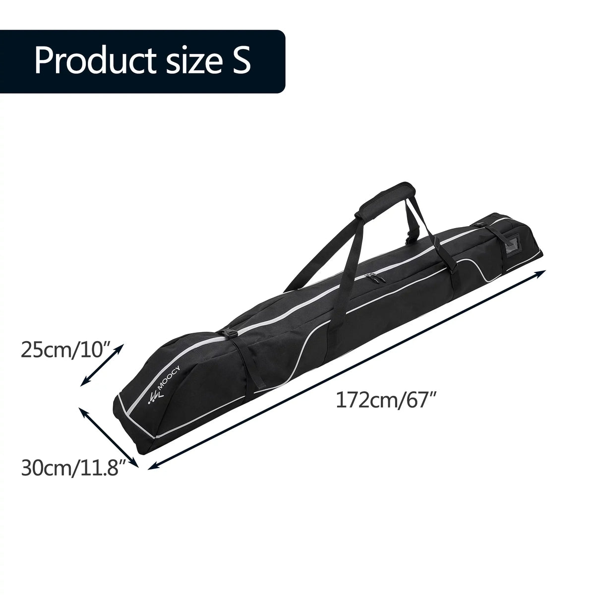 moobody Waterproof Ski Bag for Travel, Snowboard Equipment Storage Bag