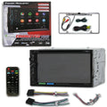 Power Acoustik CPAA-70D 2 Din 7" DVD CD Stereo Bluetooth W/ Apple Carplay & Android Auto with DCO Full License Plate Night Vision Waterproof Back-up Camera