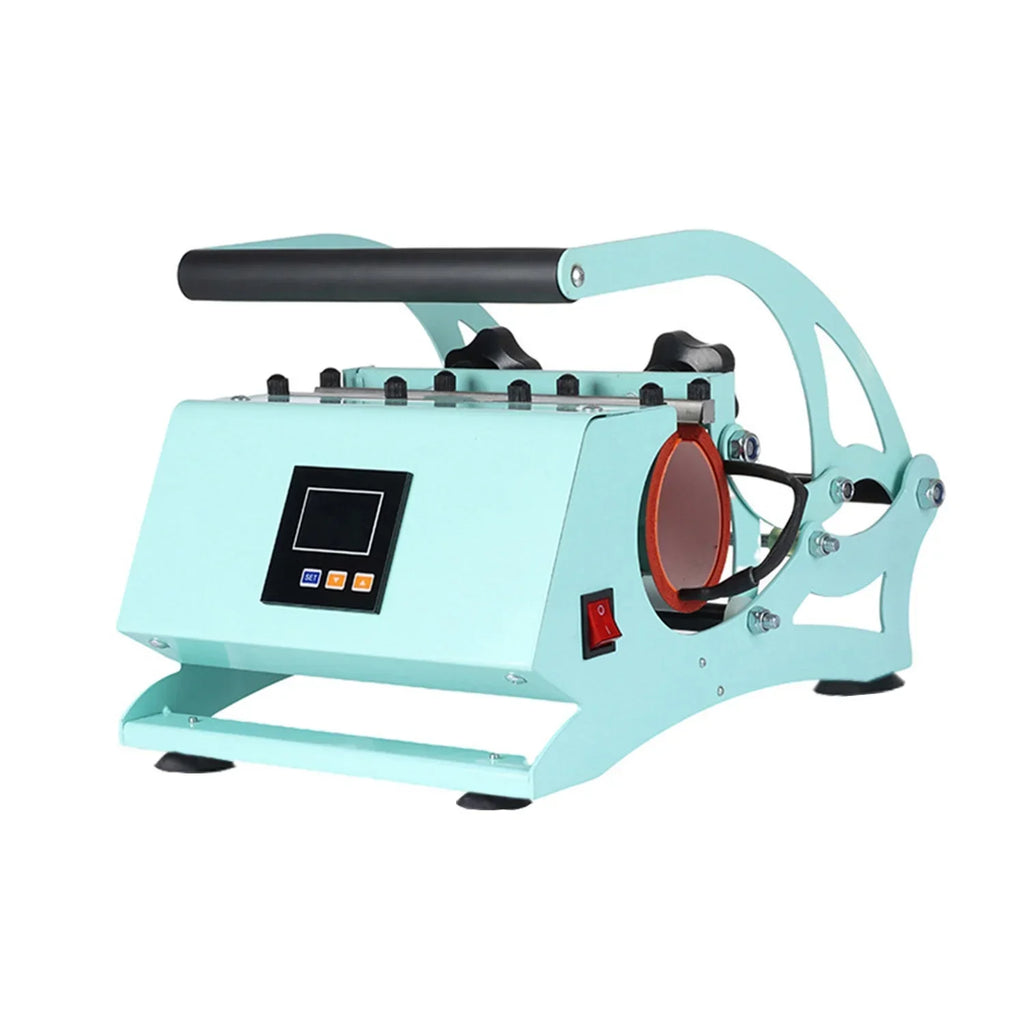 Sublimation Mug Press Machine, Tumbler Heat Press for Straight Tumblers 20OZ Mugs, Cup Baking Machine, DIY Heating Transfer Print with Temperature Time Setting,Green