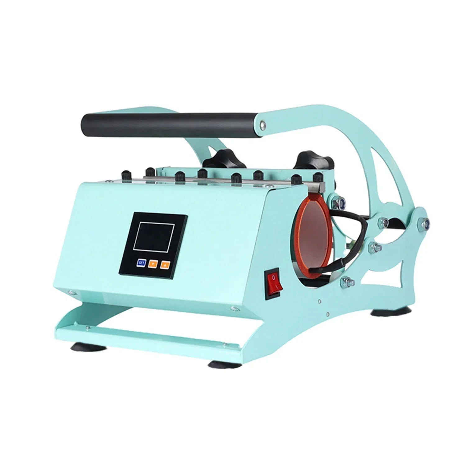 Sublimation Mug Press Machine, Tumbler Heat Press for Straight Tumblers 20OZ Mugs, Cup Baking Machine, DIY Heating Transfer Print with Temperature Time Setting,Green
