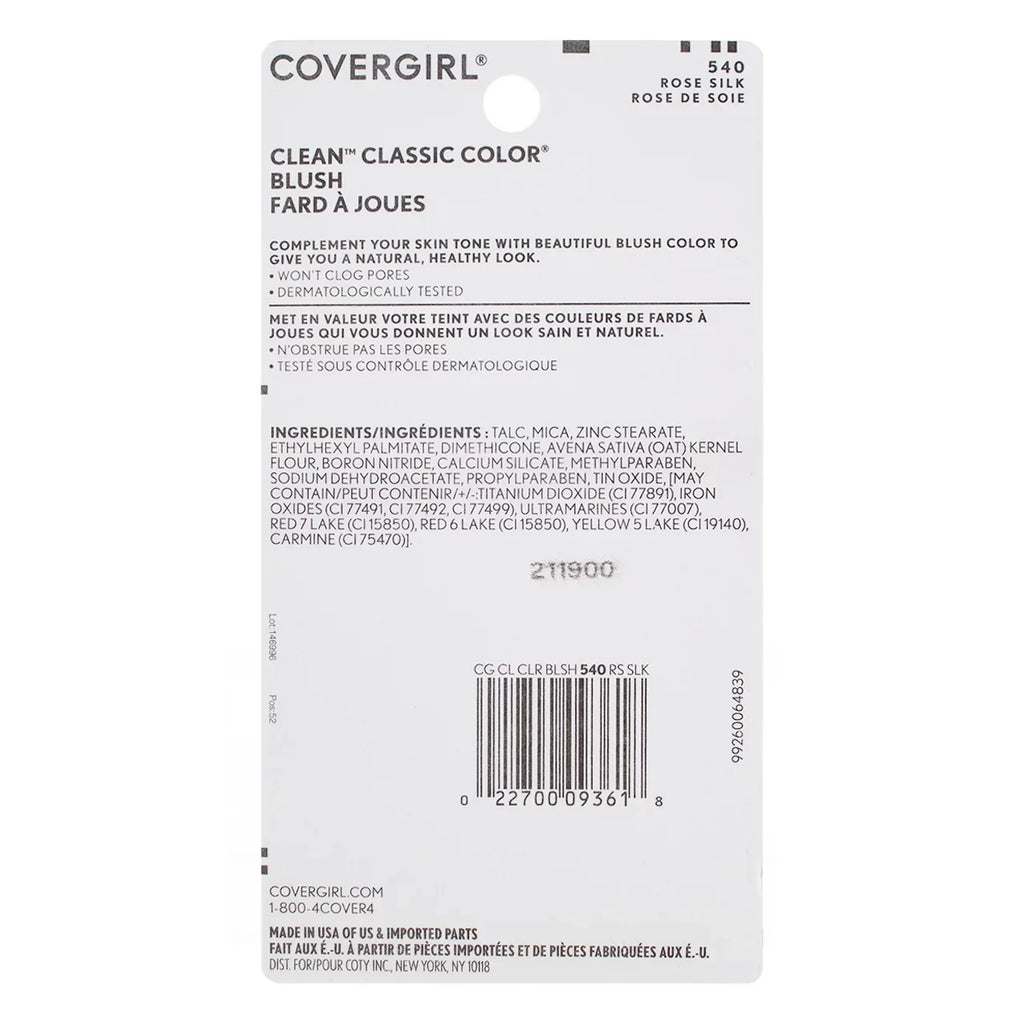CoverGirl Classic Color Blush, Rose Silk [540], 0.3 oz (Pack of 3)