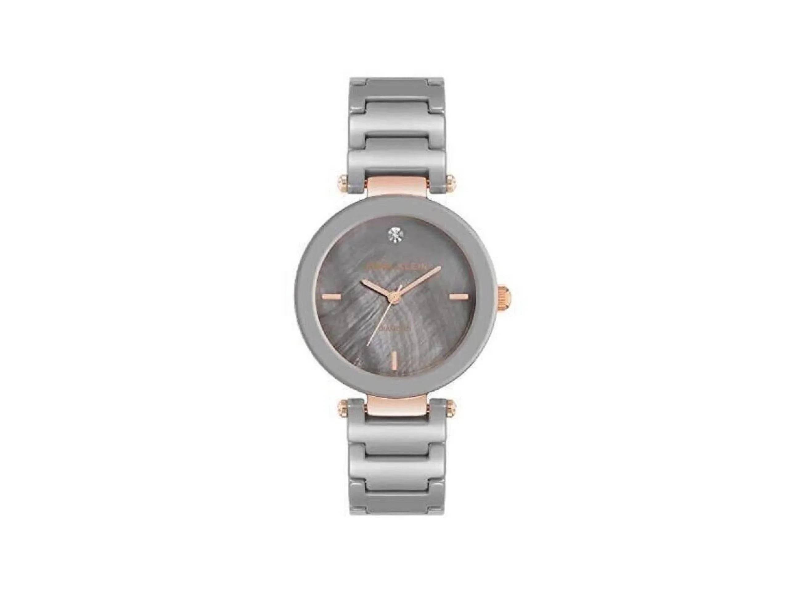 Anne Klein Women's Genuine Diamond Dial Ceramic Bracelet Watch