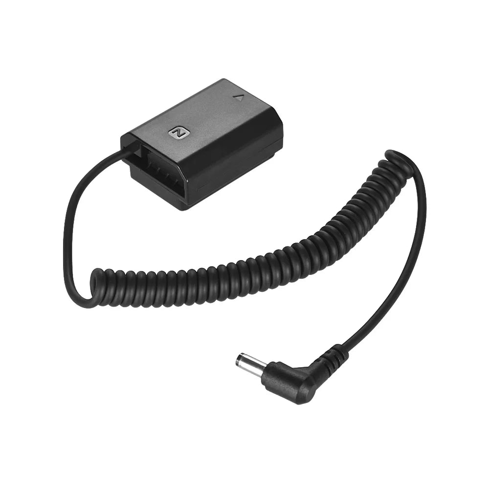 NP-FZ100 Dummy Battery Pack  Coupler Connector Cable, Adapter for Sony A7III A9 A7RIII A7SIII, Long-lasting  Solution