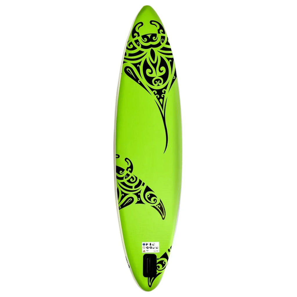 MABOTO Inflatable Paddleboard Set 126"x29.9"x5.9" Green