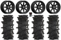 Valor V01 15" Wheels Black 33" Outlaw Max Tires Sportsman RZR Ranger