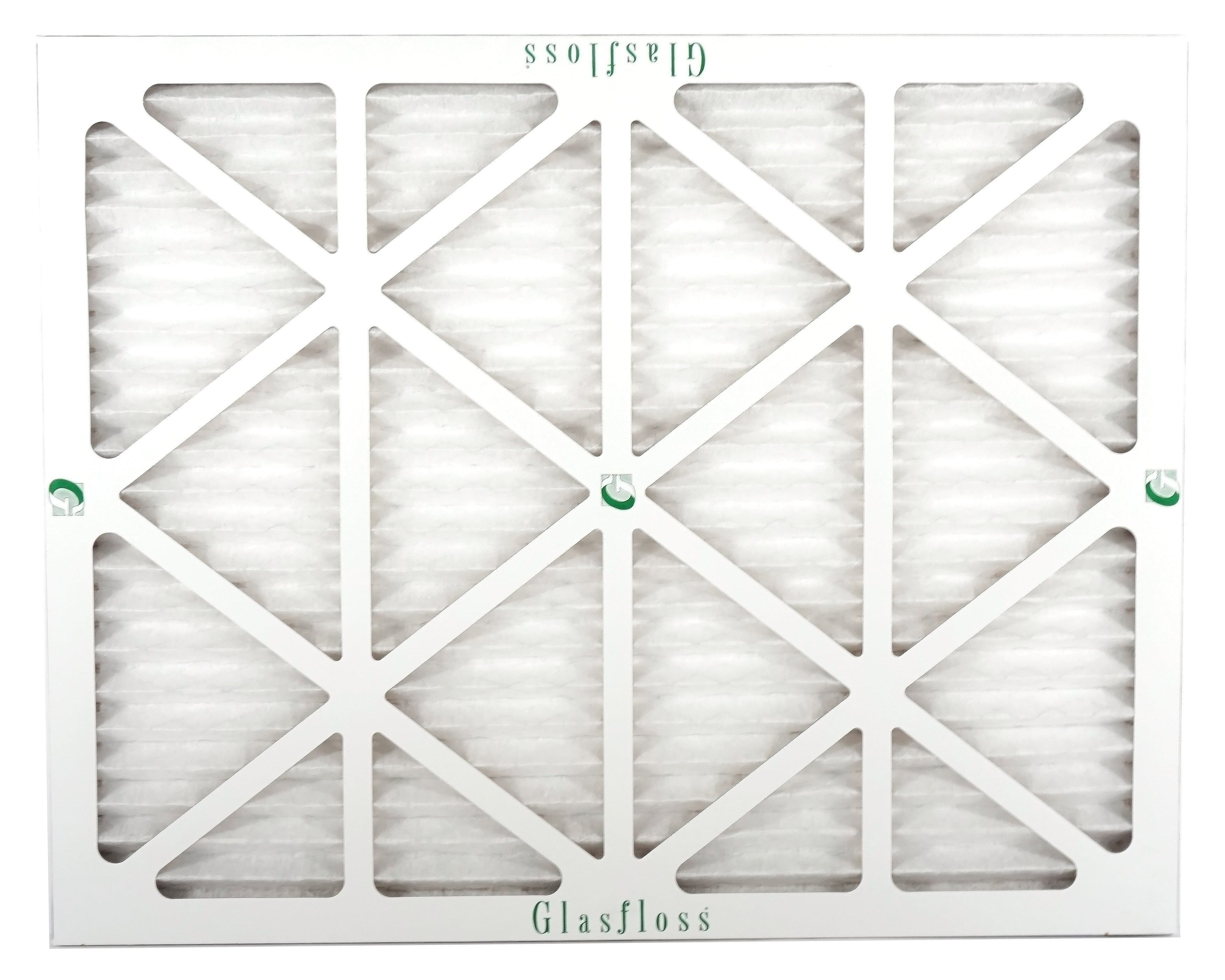 Glasfloss 20x34x1 - MERV 10 -Qty:6 - Furnace Air Filter - Made in USA (Actual Size: 19.5 x 33.5x7/8 inch)