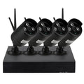 Radirus Wireless CCTV System, 4pcs 1.0MP WiFi IP Camera, 4CH 1080P NVR Kit, Phone Control