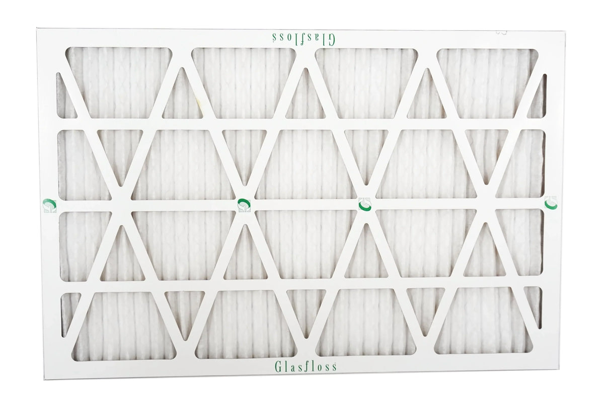 Glasfloss 20x27x1 - MERV 10 -Qty:6 - Furnace Air Filter - Made in USA (Actual Size: 19.5 x 26.5x7/8 inch)