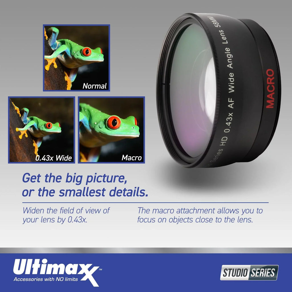 Ultimaxx Advanced Nikon AF 24-85mm f/2.8-4D IF Lens Bundle - Includes: Water-Resistant Lens Pouch, 2.2x Telephoto Zoom Lens Attachment, Protective UV Filter & More (16pc Bundle)