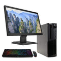 Pre-Owned Lenovo M92P Desktop Computer PC - Intel Quad-Core i5, 1TB HDD, 4GB DDR3 RAM, Windows 10 Pro, DVD, WIFI, 22in Monitor, RGB Keyboard and Mouse (Refurbished: Good)