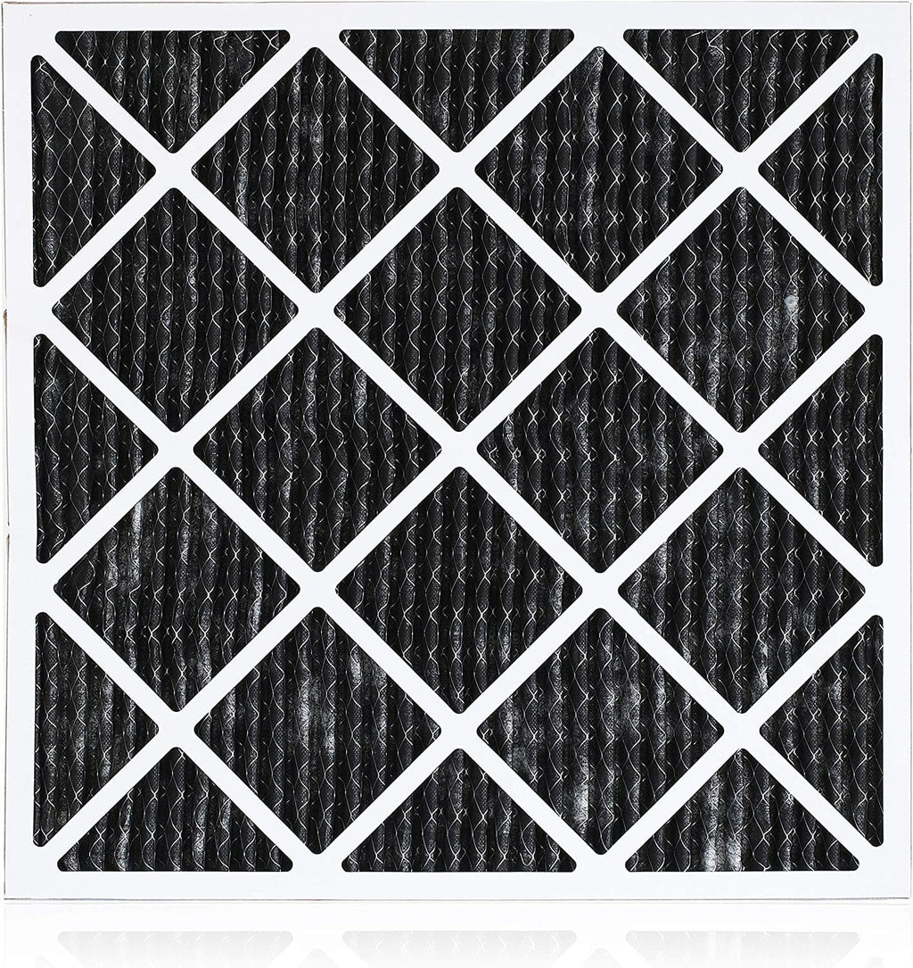 Filterbuy 12x12x1 MERV 8 Odor Eliminator Pleated HVAC AC Furnace Air Filters with Activated Carbon (1-Pack)