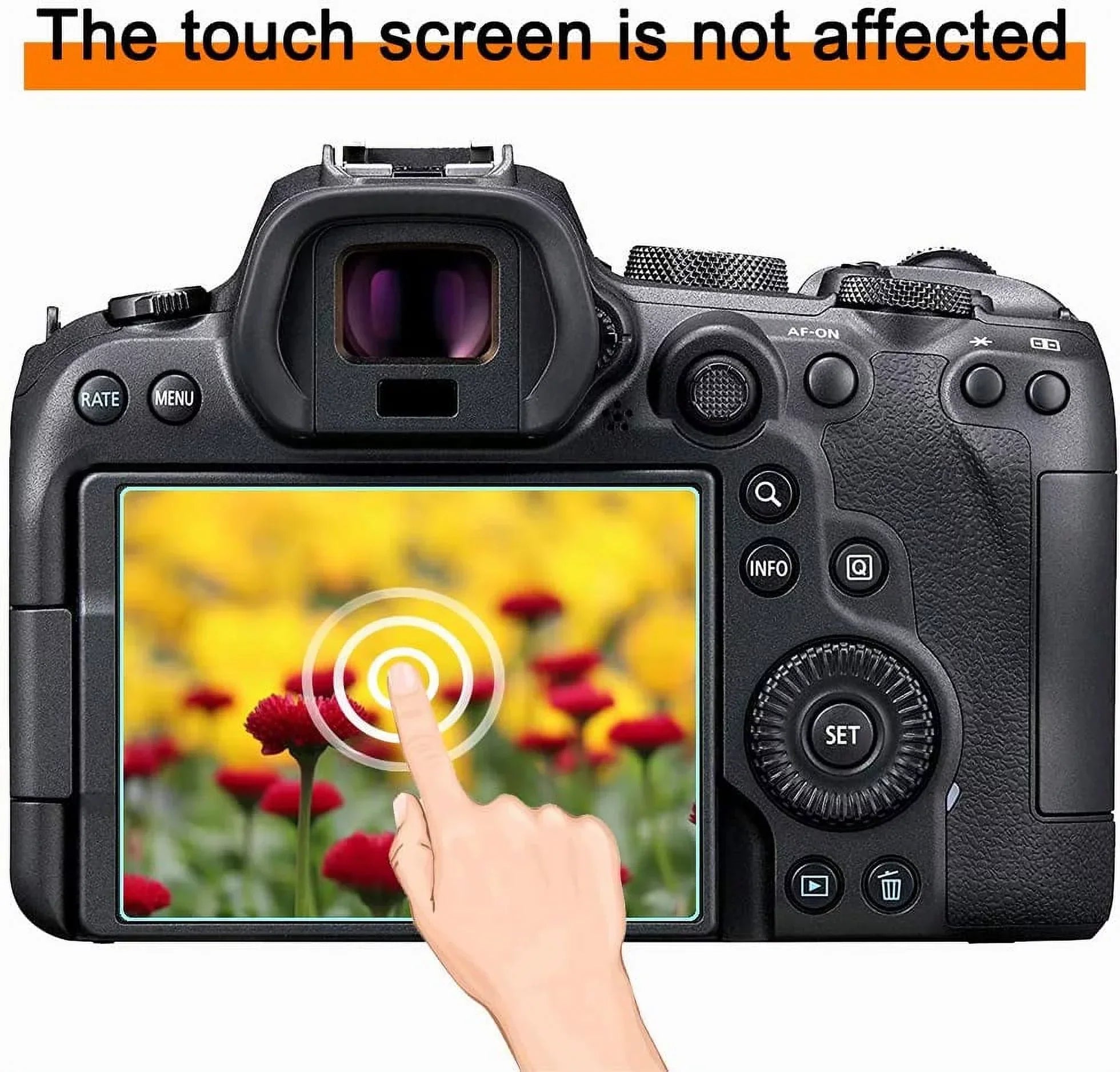 GH6 Screen Protector Glass Compatible for Panasonic LUMIX GH6 Camera, 9H Tempered Glass Anti-Scrach Anti-Bubble