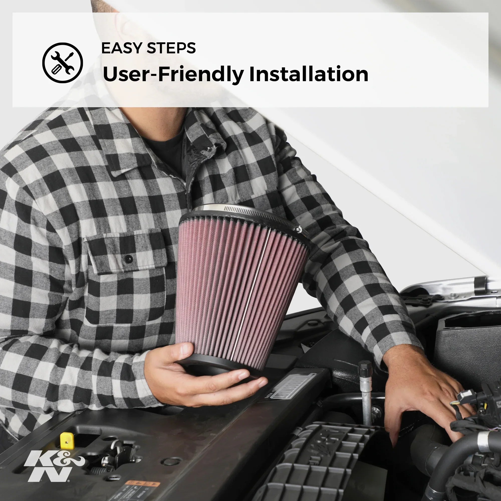 K&N Engine Air Filter: High Performance, Premium, Washable, Industrial Replacement Filter, Heavy Duty: E-3692