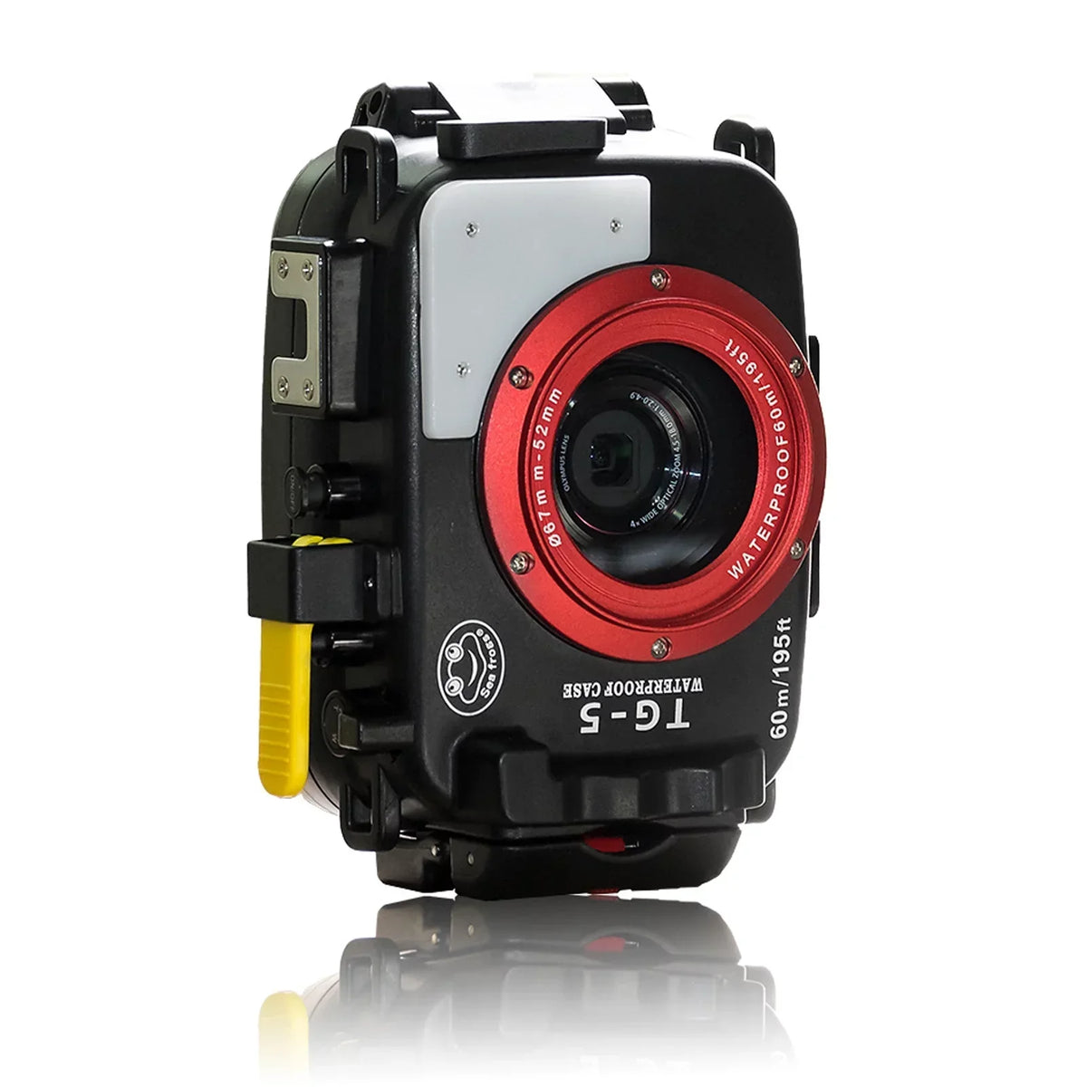 Sea frogs Camera Waterproof Housing Diving Case Protective Shell Underwater 60m/195ft Replacement for Olympus TG-5 Camera