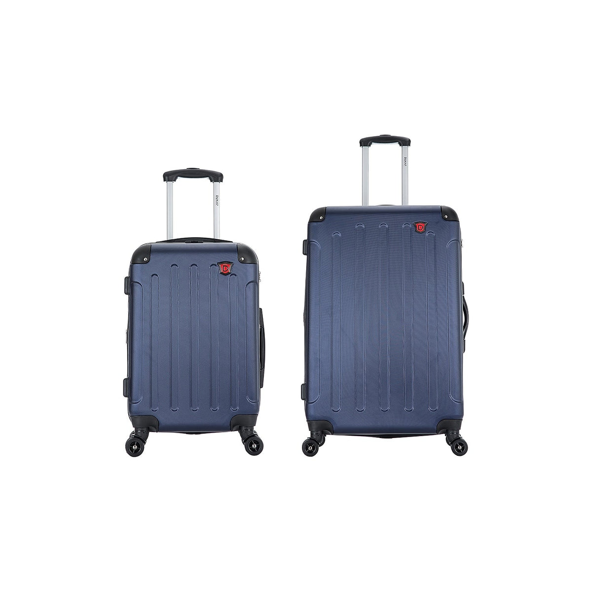 DUKAP Intely 2-Piece Plastic Luggage Set Blue (DKINT0SM-BLU)