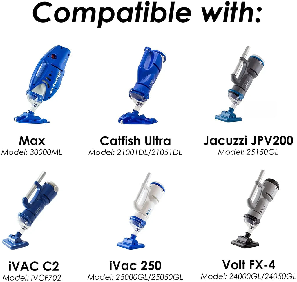 Sand & Silt Filter Bag, Compatible with Pool Blaster Max, Catfish Ultra, iVac 250, iVAC C2, Volt FX-4 and Jacuzzi JPV200 Handheld Pool Vacuums, P30X022SS / PBW022SS