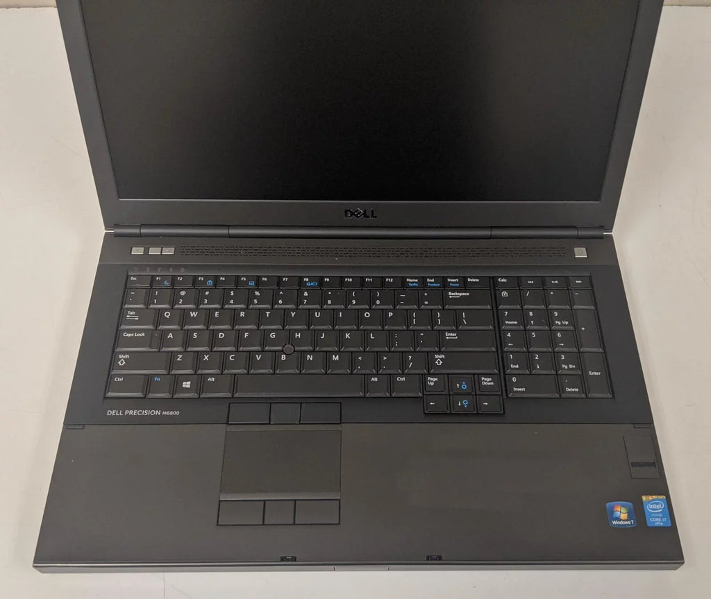 Used Dell M6800 Gaming Laptop Core i7 2.7GHz Quad Core 16GB Memory 256GB Solid State Hard Drive Nvidia Graphics Windows 10 Home