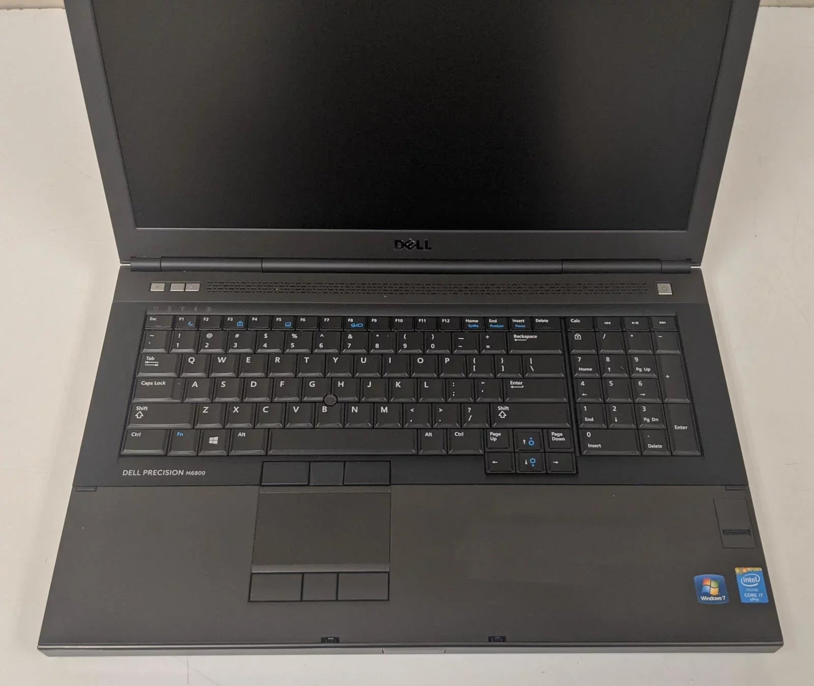 Used Dell M6800 Gaming Laptop Core i7 2.7GHz Quad Core 16GB Memory 256GB Solid State Hard Drive Nvidia Graphics Windows 10 Home