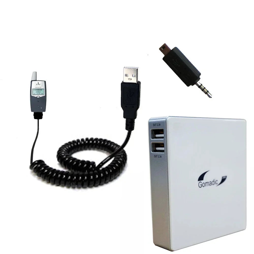 Gomadic High Capacity Rechargeable External Battery Pack suitable for the Sony Ericsson T39 T39m - Portable Charger with TipExchange Technology