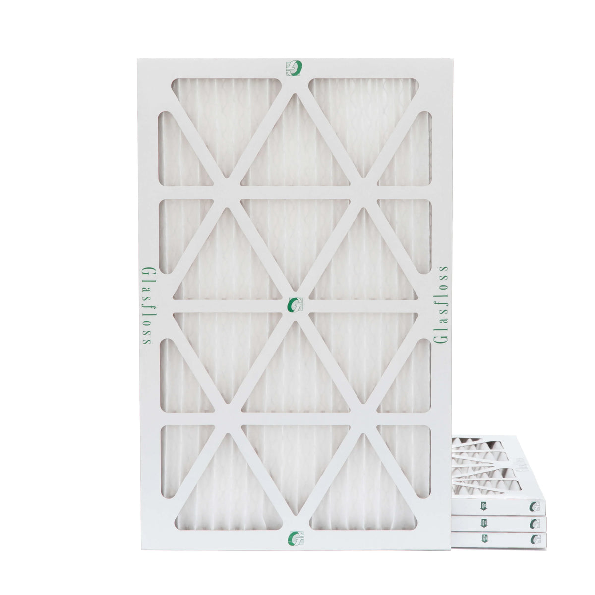 Glasfloss ZL 16x24x1 MERV 10 Pleated AC Furnace Air Filters. Box of 4. Exact Size: 15-1/2 x 23-1/2 x 7/8